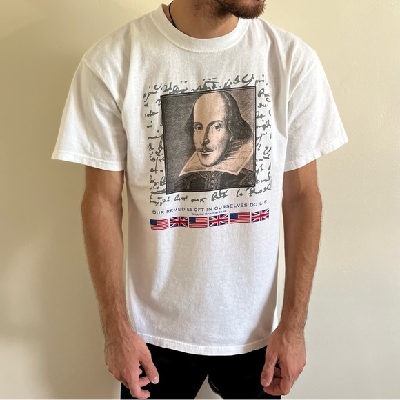 Anvil | Shirts | Vintage Y2k William Shakespeare Art Tshirt Size L ...